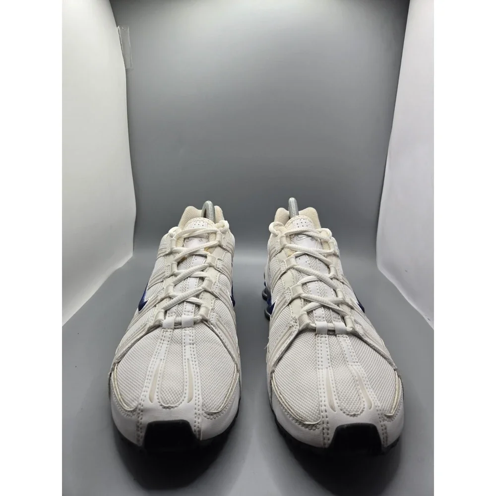 Vintage 2008 Nike Shox NZ White/Blue Running Shoes Women's Size 9 Sneakers...